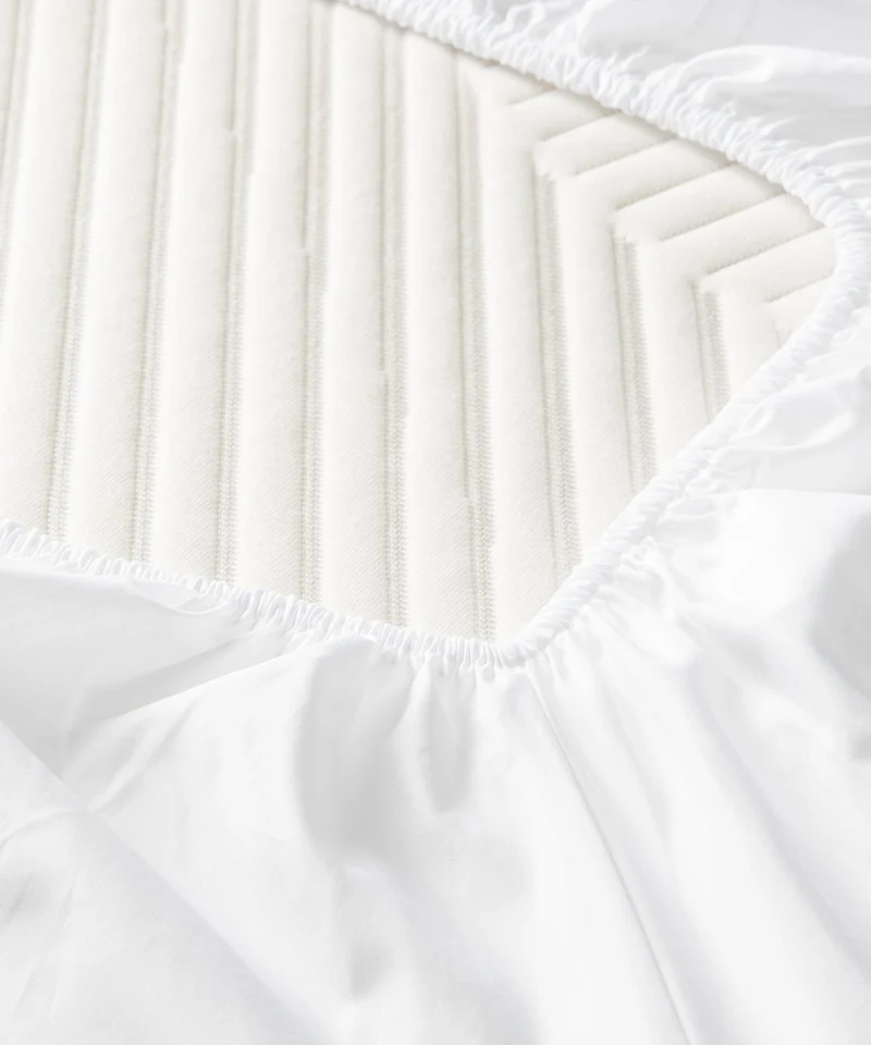 Spannbettlaken Ägyptische Baumwolle Perkal 400TC | Weiß | Outlet