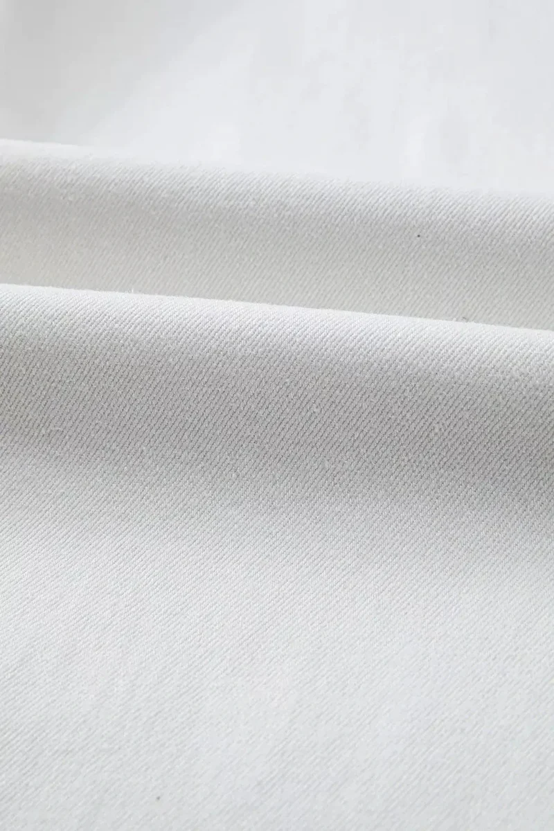 Jeans met hoge taille en rechte pijpen voor dames - Klassieke stijl met zakken, geen stretch, hoogwaardige stof