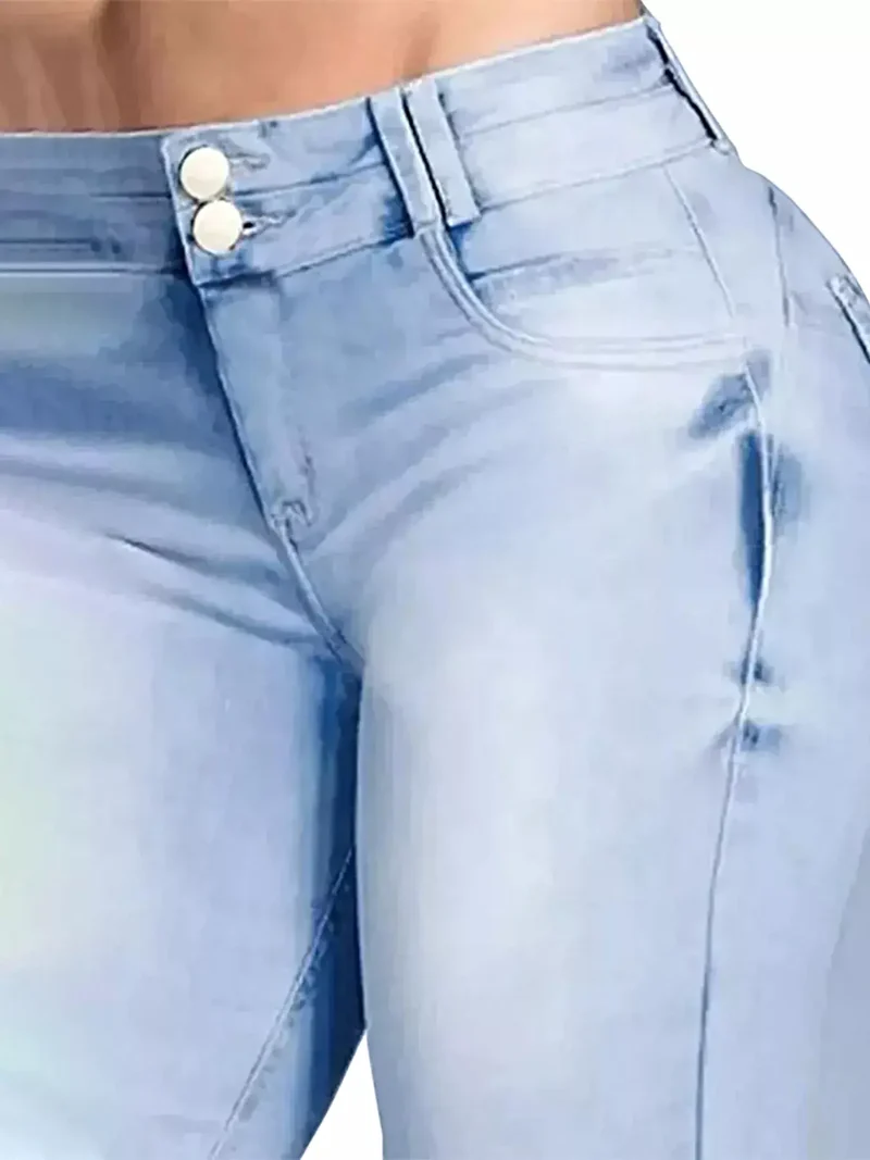 Trendsi Plus Size Jeans met hoge taille - Flare model, licht elastisch en comfortabel