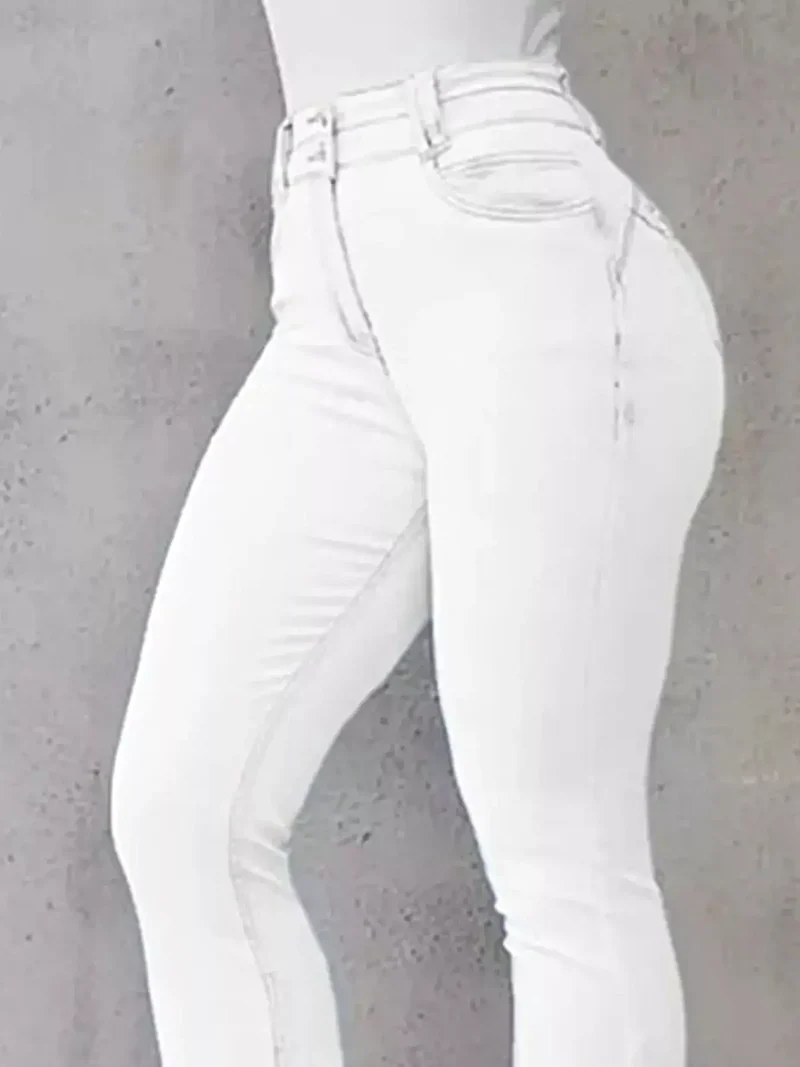 Trendsi Plus Size Jeans met hoge taille - Flare model, licht elastisch en comfortabel
