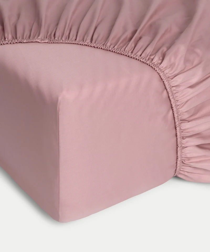 Spannbettlaken Ägyptische Baumwolle Satin 400TC | Blush Pink