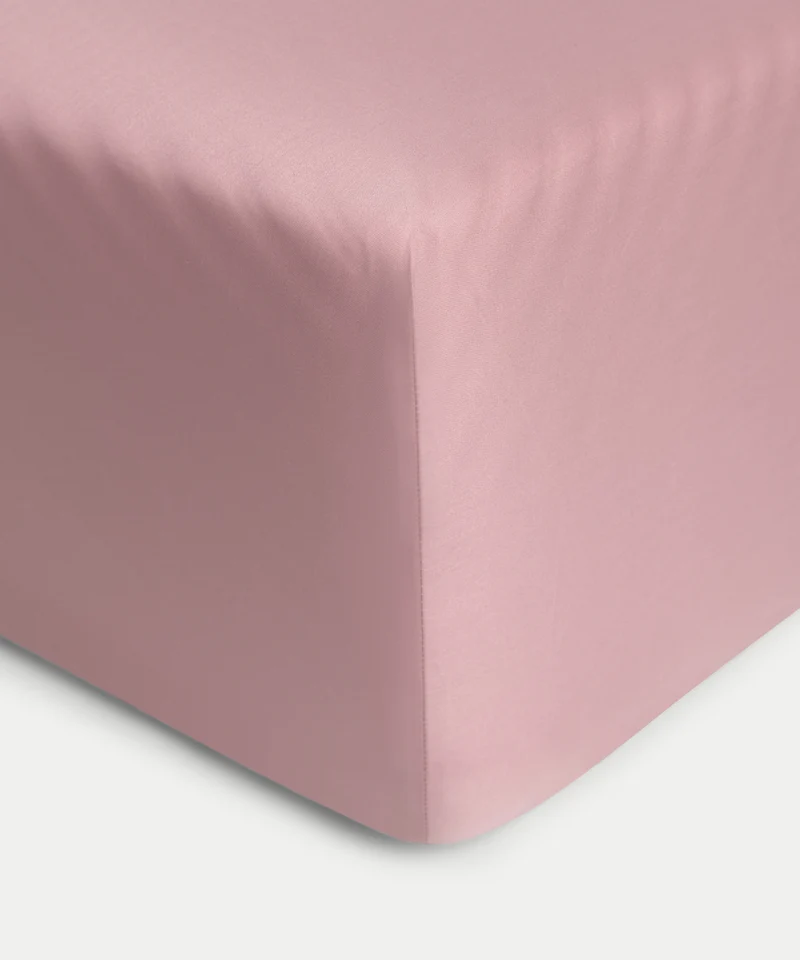 Spannbettlaken Ägyptische Baumwolle Satin 400TC | Blush Pink