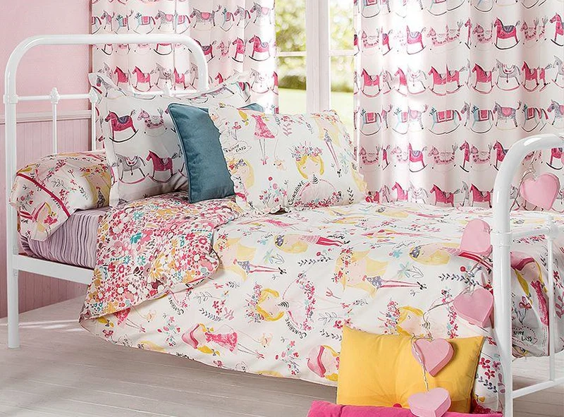 Gardinen Voile Rocking Horses - rose 280 cm