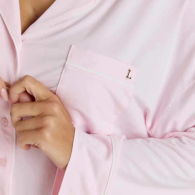 Modal Pyjama Shirt - Roze