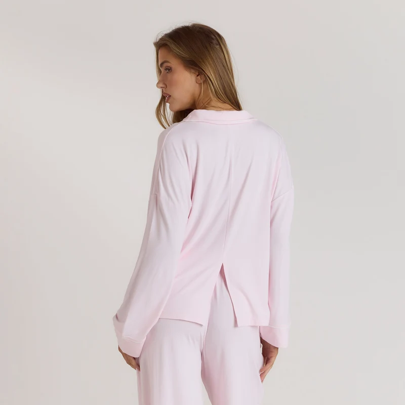 Modal Pyjama Shirt - Roze