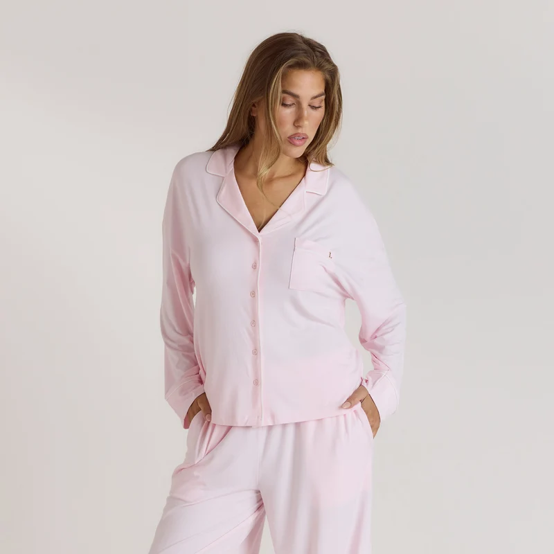 Modal Pyjama Shirt - Roze