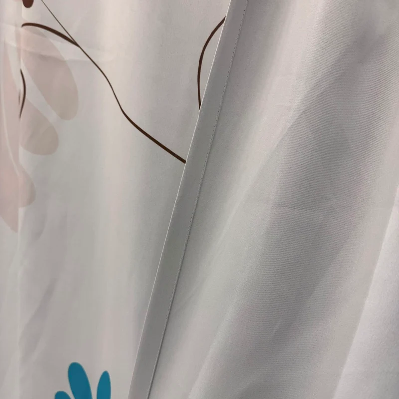 Gardine Lichtgrau Floral 160x350 Verdunkler Vorhang Gebraucht