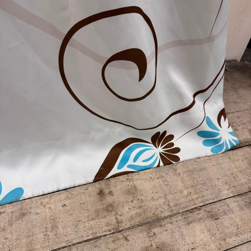 Gardine Lichtgrau Floral 160x350 Verdunkler Vorhang Gebraucht