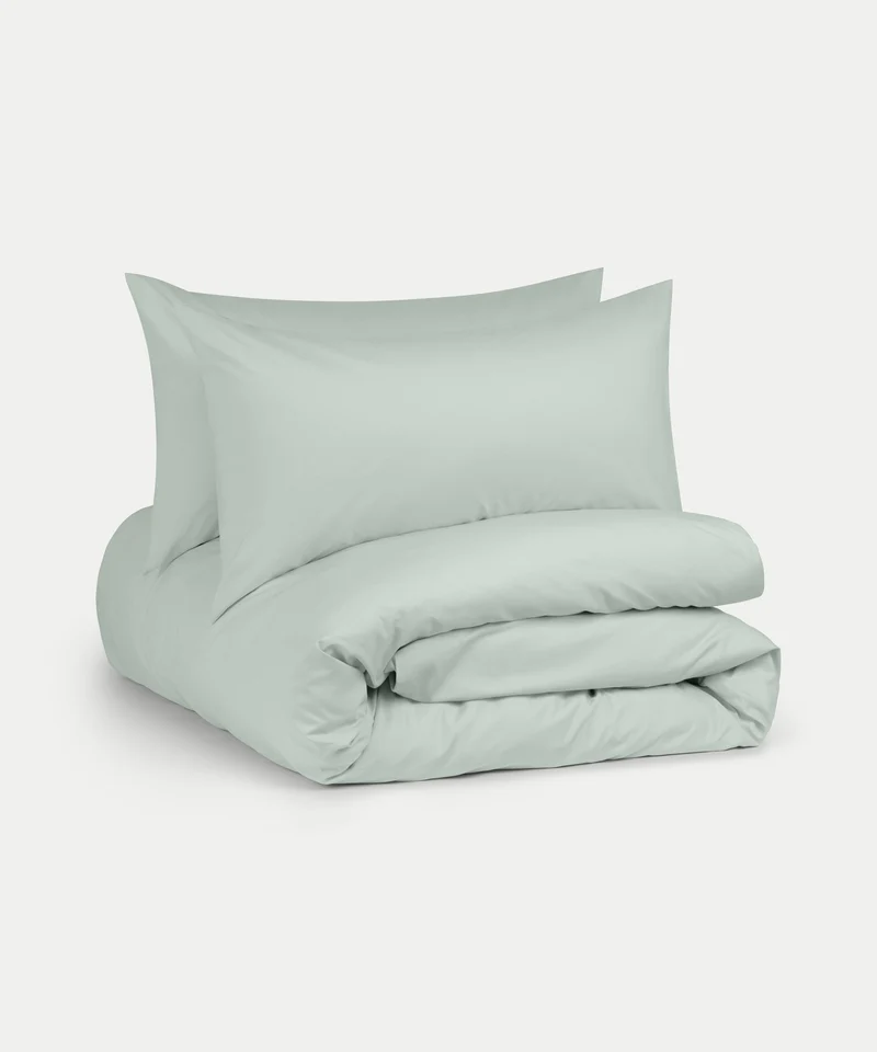 Bettwäsche Set Ägyptische Baumwolle 400TC Perkal | Pastellgrün