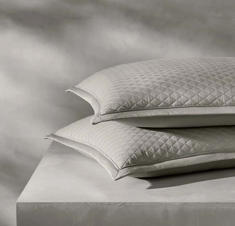 Reserve Lattice Quilted Sham - Pewter