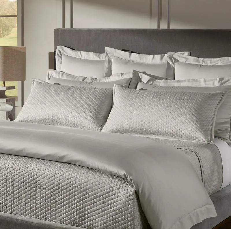 Reserve Lattice Quilted Sham - Pewter