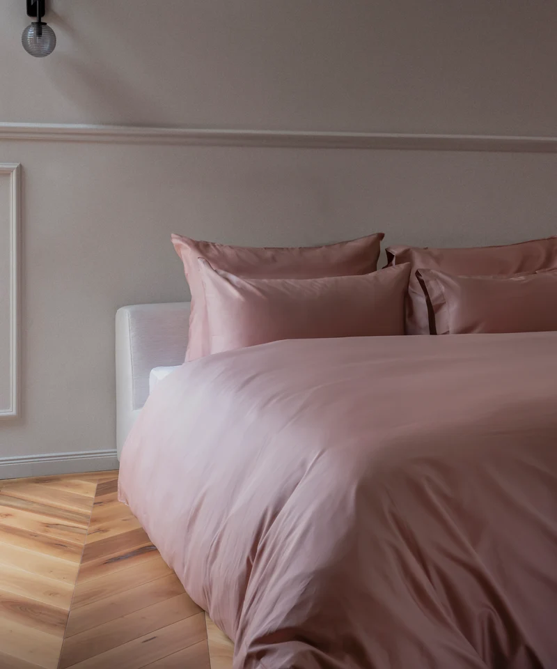 Bettwäsche Set Ägyptische Baumwolle 400TC Satin | Blush Pink