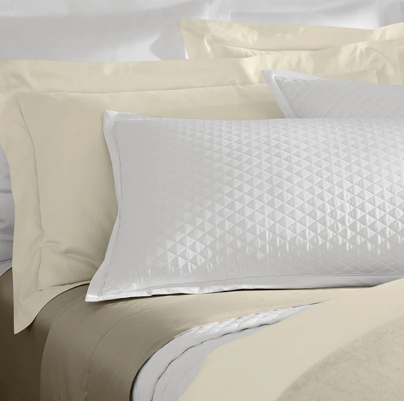 Reserve Lattice Quilted Sham - White
