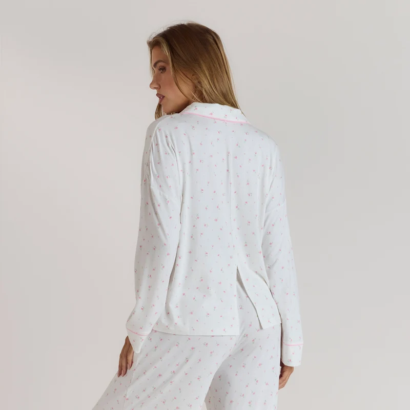 Modal Pyjama Shirt - Bloemenprint