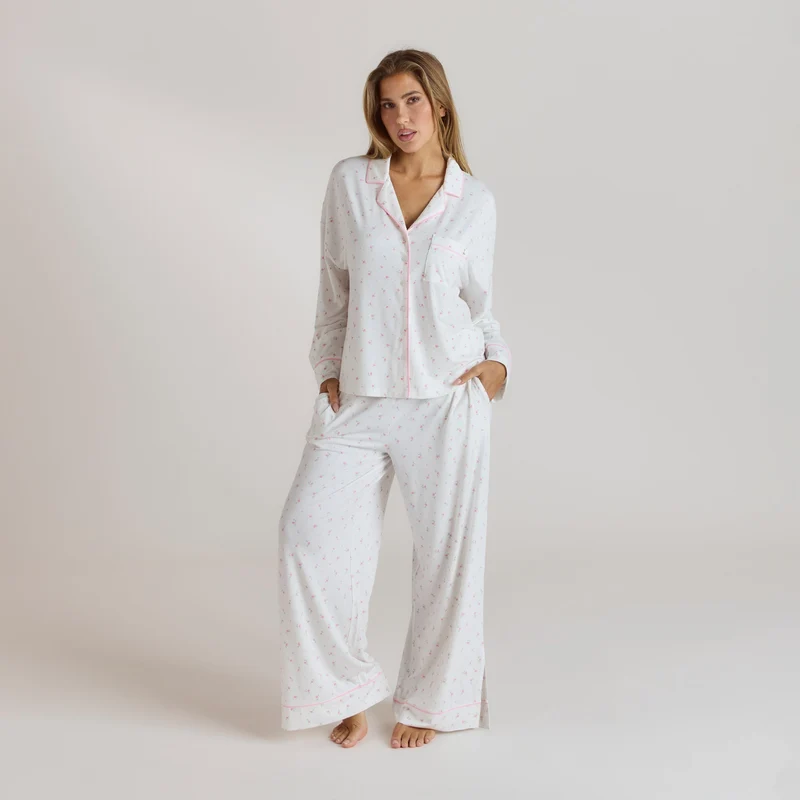 Modal Pyjama Shirt - Bloemenprint
