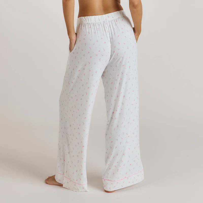 Modal Pyjama Broek - Bloemenprint