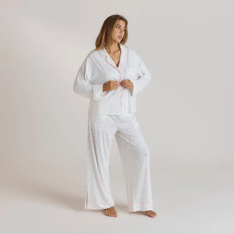Modal Pyjama Broek - Bloemenprint
