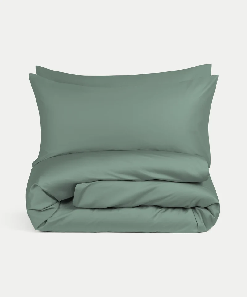 Bettwäsche Set Ägyptische Baumwolle 400TC Satin | Sage Green
