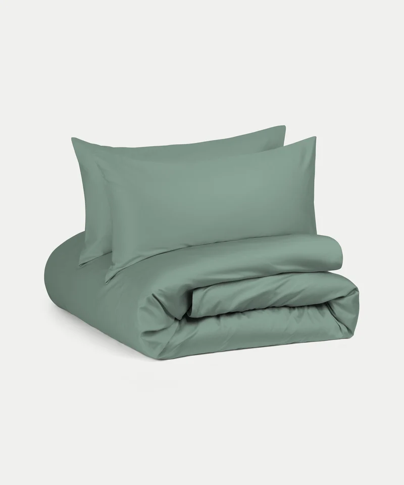 Bettwäsche Set Ägyptische Baumwolle 400TC Satin | Sage Green