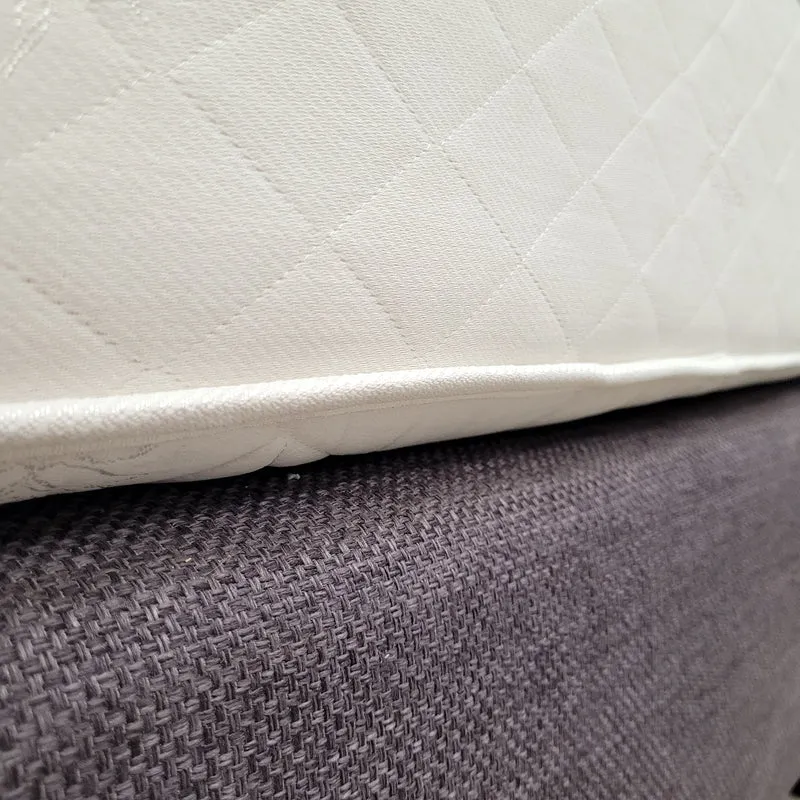 Boxspringbett 90x210 Lila Stoff Inklusive Matratze Einzelbett Bett Gebraucht