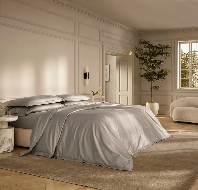 Summit Supima Duvet Set - Pewter