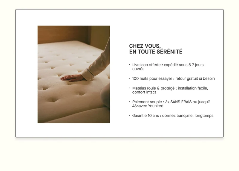 Matelas latex naturel Premium