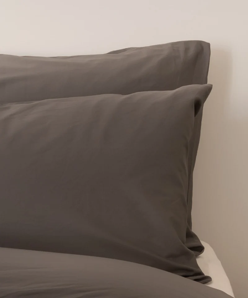 Kissenbezug Ägyptische Baumwolle Satin 400 TC | Stormy Grey