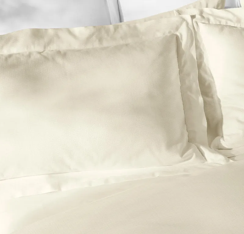 Reserve Embellished Duvet Set - Ivory Lattice Jacquard
