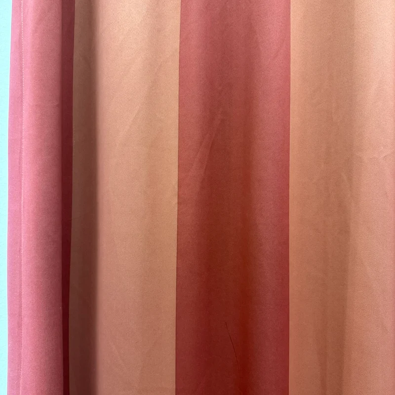 Gardine Orange Rot 210x240 Streifen Verdunkler Vorhang Gebraucht