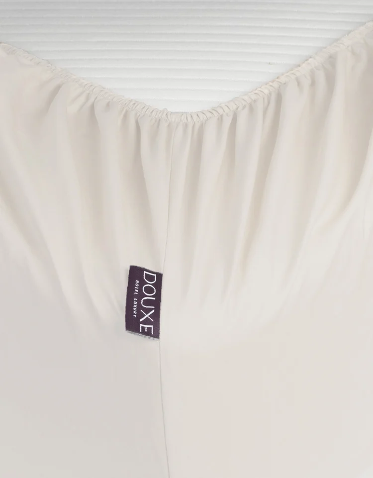 Spannbettlaken Ägyptische Baumwolle Perkal 400TC | Chalk White