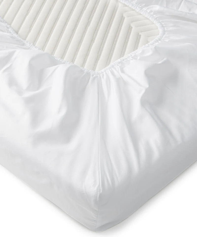 Spannbettlaken Ägyptische Baumwolle Satin 400TC | Weiß | Outlet
