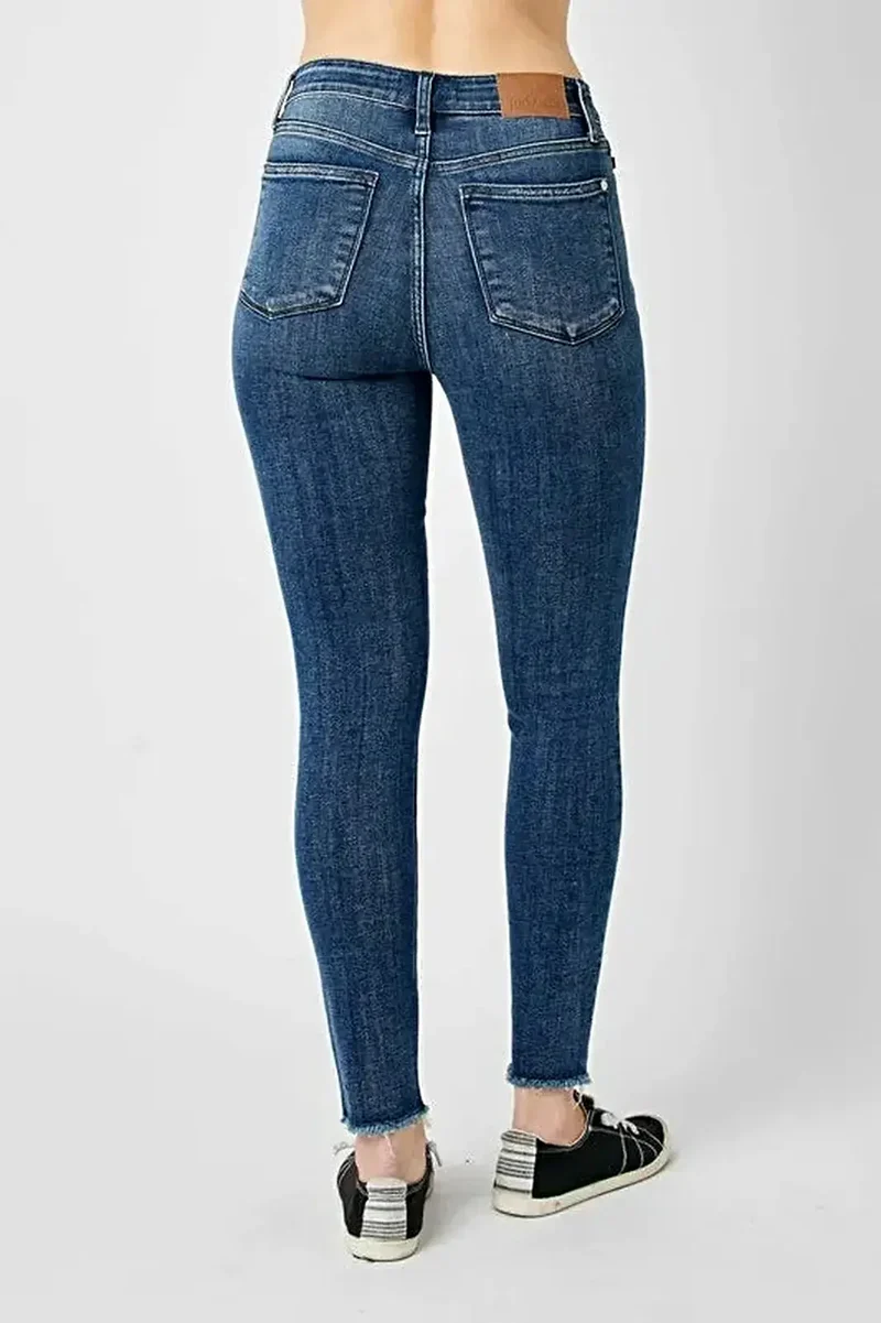 Judy Blue jeans met hoge taille en verwassen look voor dames - Skinny fit, stoere stijl, comfortabele stretch