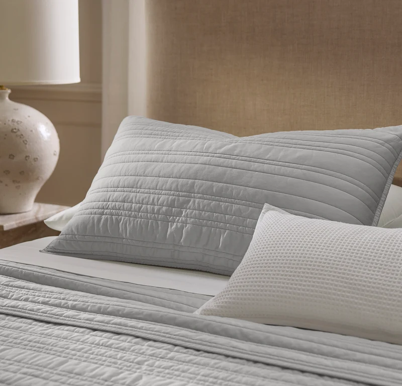 Signature Stripe Quilt Set - Mist