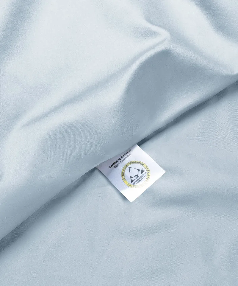 Bettwäsche Set Ägyptische Baumwolle 400TC Satin | Pastellblau