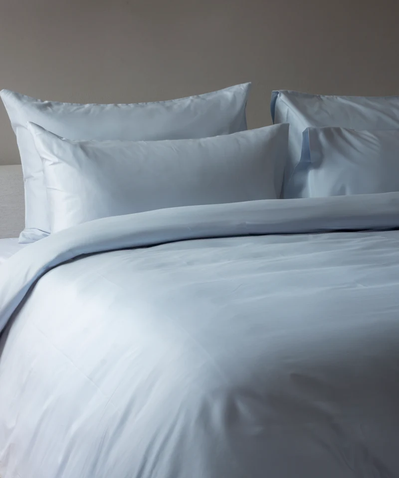 Bettwäsche Set Ägyptische Baumwolle 400TC Satin | Pastellblau