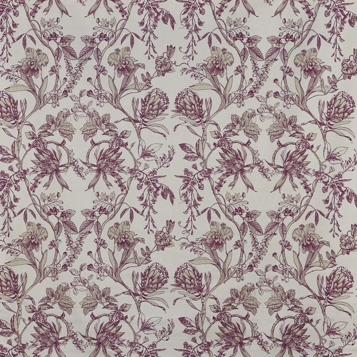 Baumwollstoff Fleuron - purple