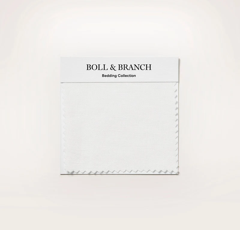 Linen Fabric Swatch - White