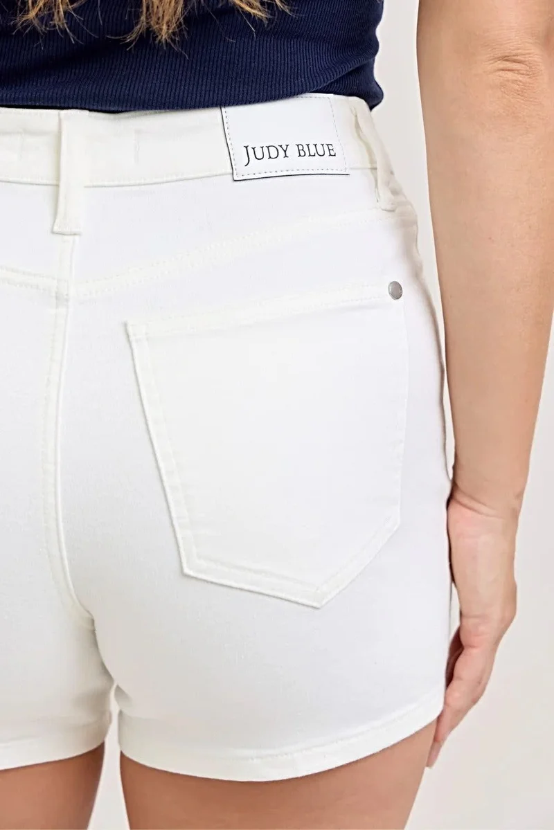 Judy Blue comfortabele casual shorts - Volledige maat, hoge taille, slim fit, plus size