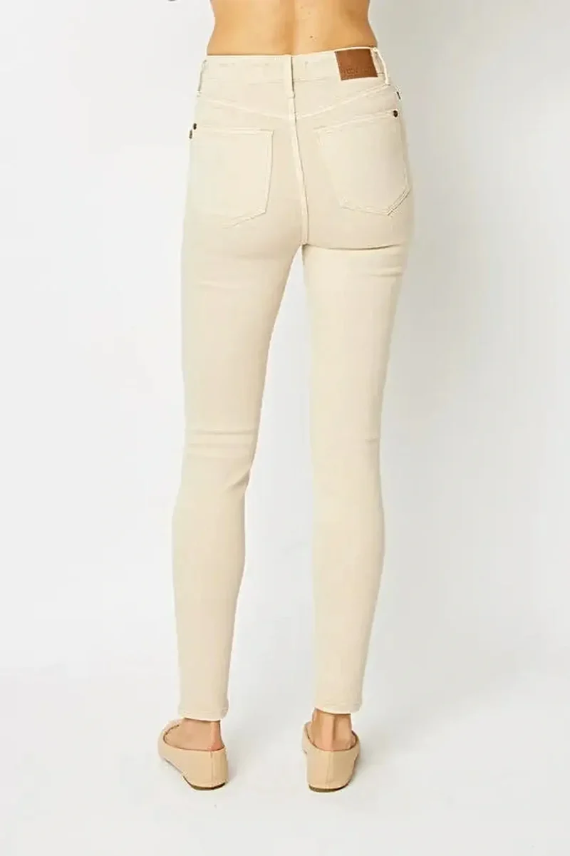 Judy Blue skinny jeans met hoge taille en buikcorrectie - Kledinggeverfd, comfortabele pasvorm