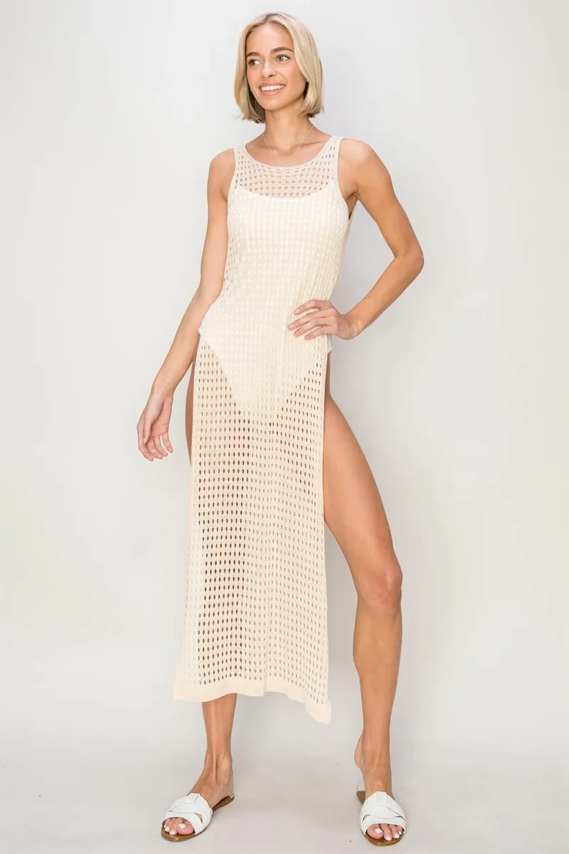 HYFVE Gehaakte Rugloze Cover-up Jurk