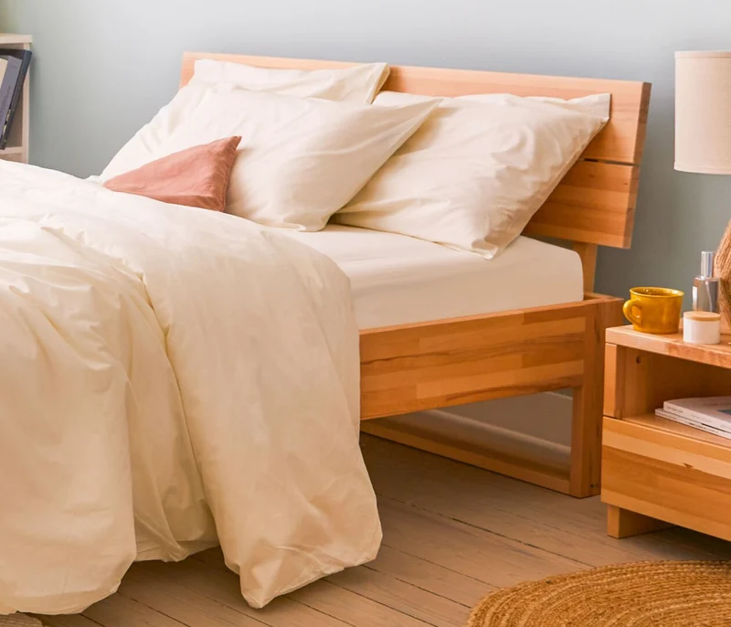 Drap housse en coton bio
