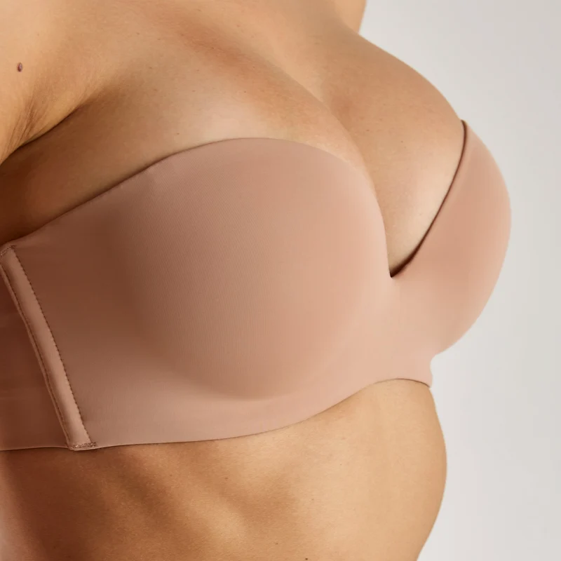 Wired Strapless BH - Honingkleurig