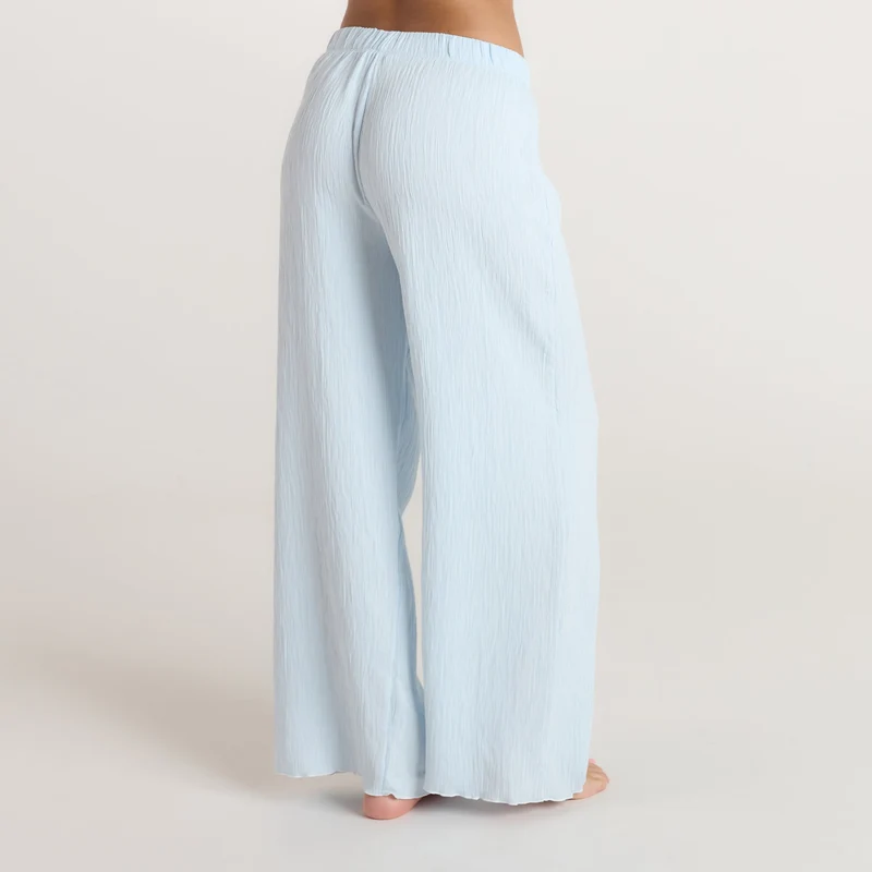 Crinkle Pyjamabroek - Blauw