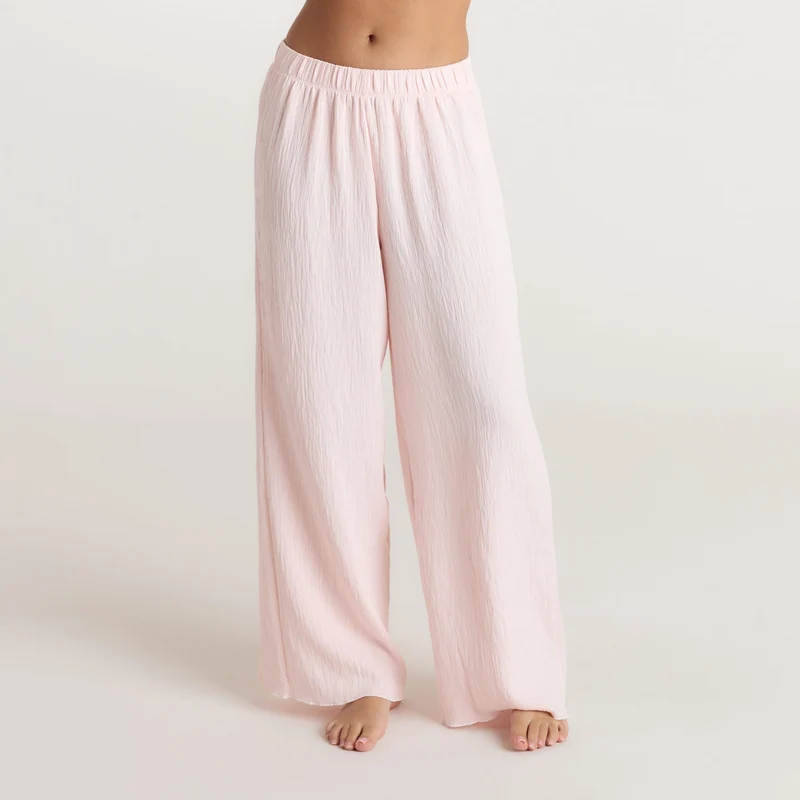 Crinkle Pyjamabroek - Roze