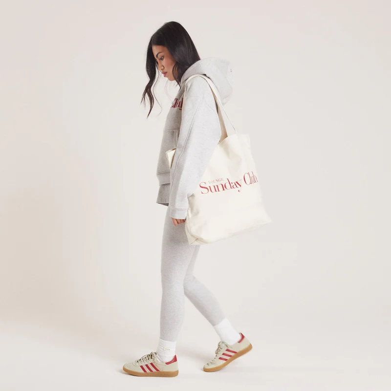 Cotton Canvas Tote Bag - Crème