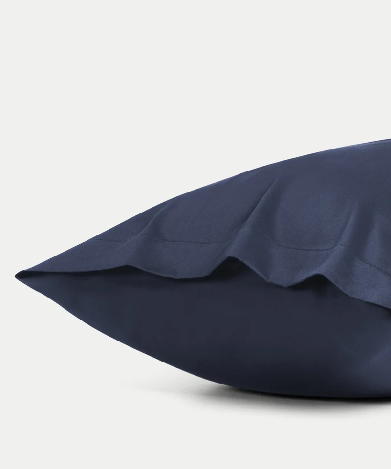 Kissenbezug Ägyptische Baumwolle Satin 400TC | Harbour Blue