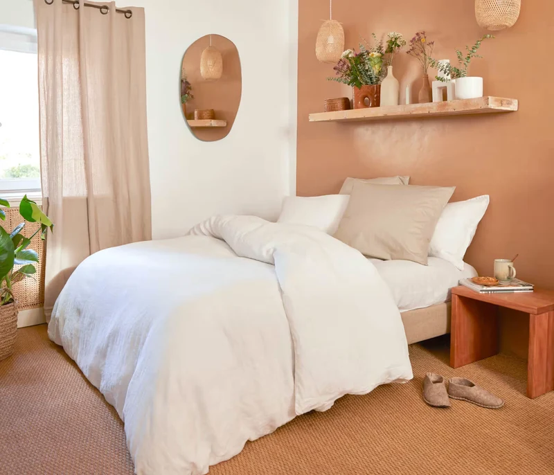 Housse de couette en lin lavé