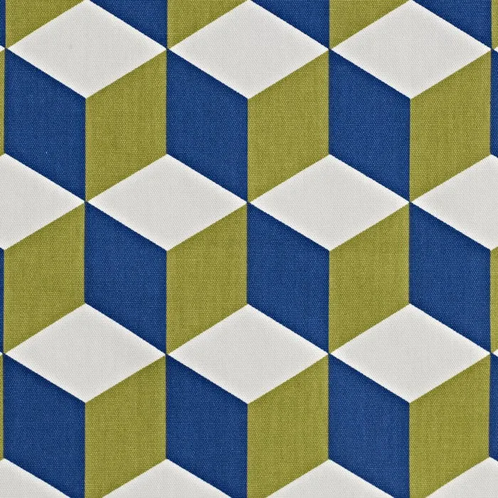 Baumwollstoff Cube - cobalt