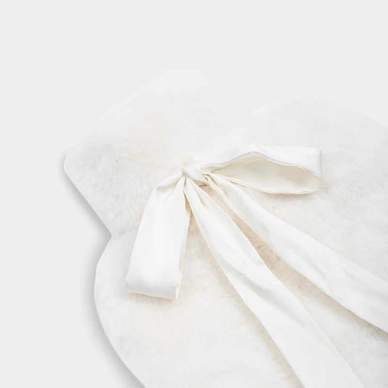 Faux Fur Warmwaterkruik - Ivoor