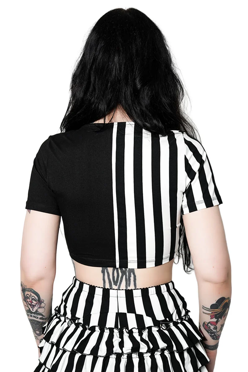 Forest Ink Gothic Clothing - Ghost Town - Tie-Front Top
